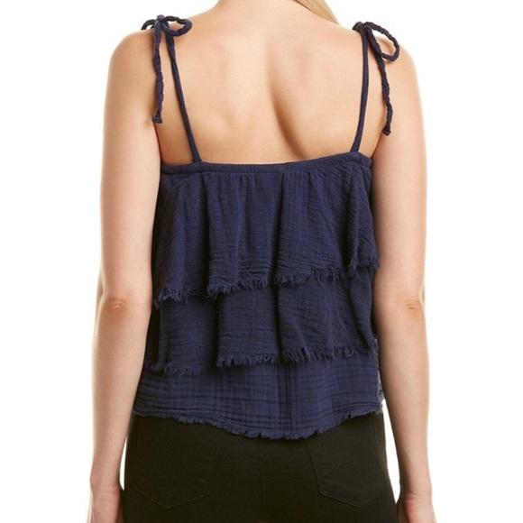 MICHAEL STARS ⭐️.......navy tiered summer top - Picture 2 of 6